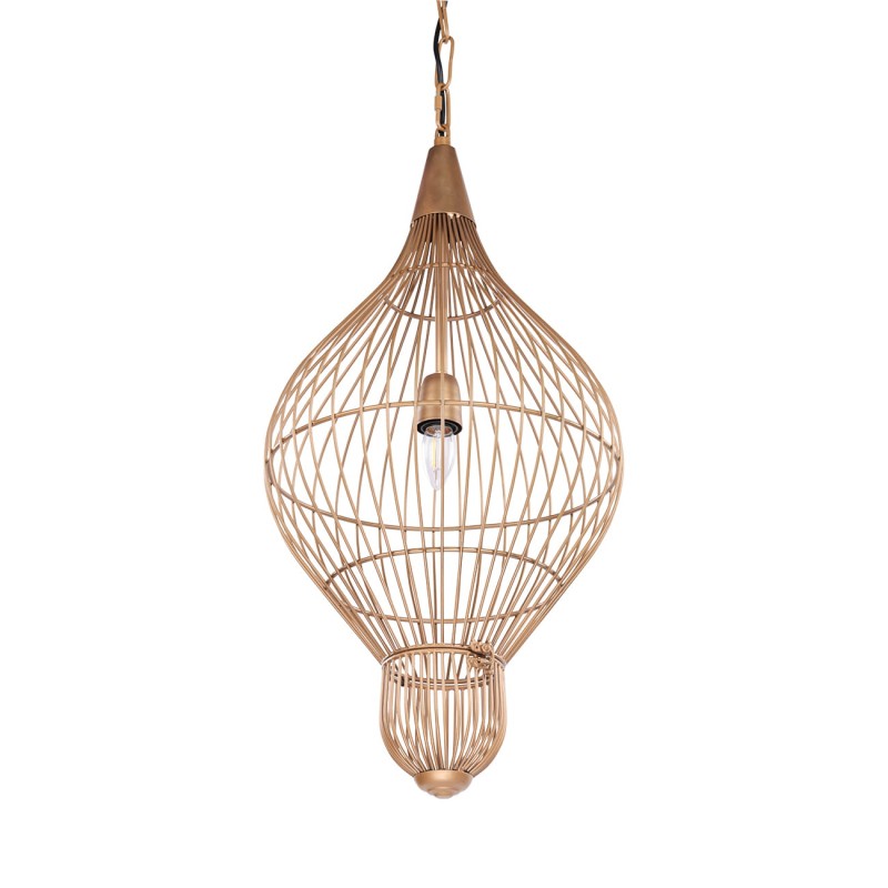 Mira Teardrop 70 cm gold metal pendant ceiling light, designer lighting for modern interiors