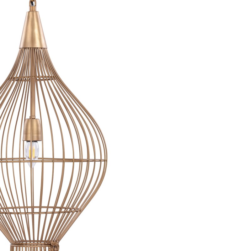 Mira Teardrop 70 cm gold metal pendant ceiling light, designer lighting for modern interiors