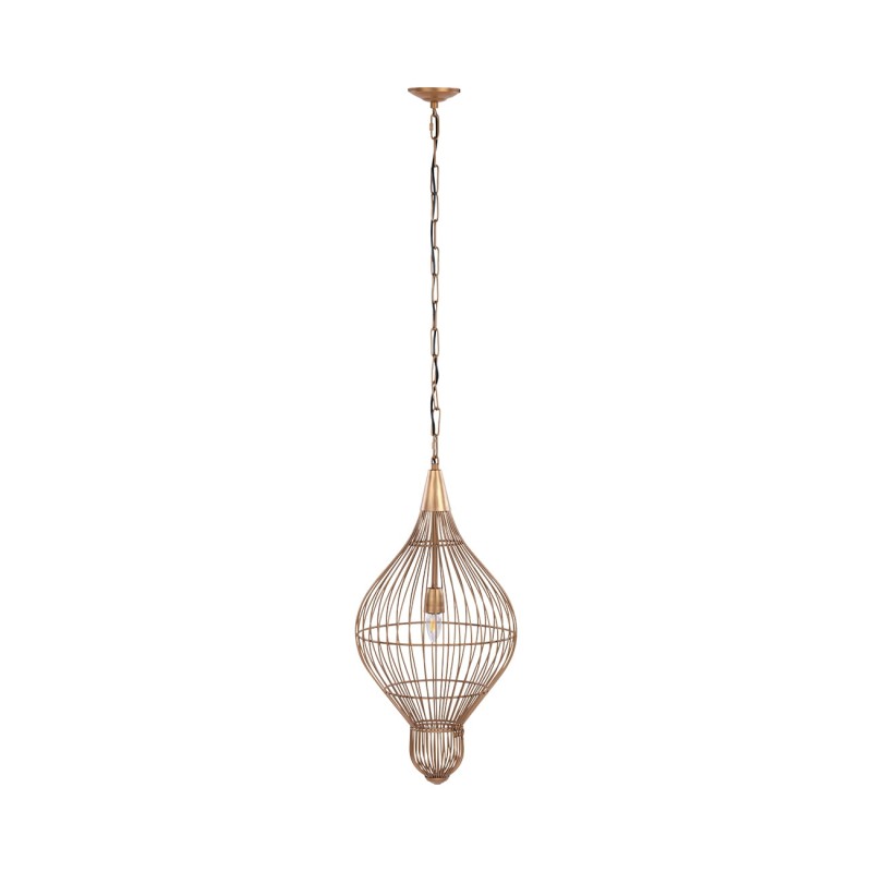 Mira Teardrop 70 cm gold metal pendant ceiling light, designer lighting for modern interiors