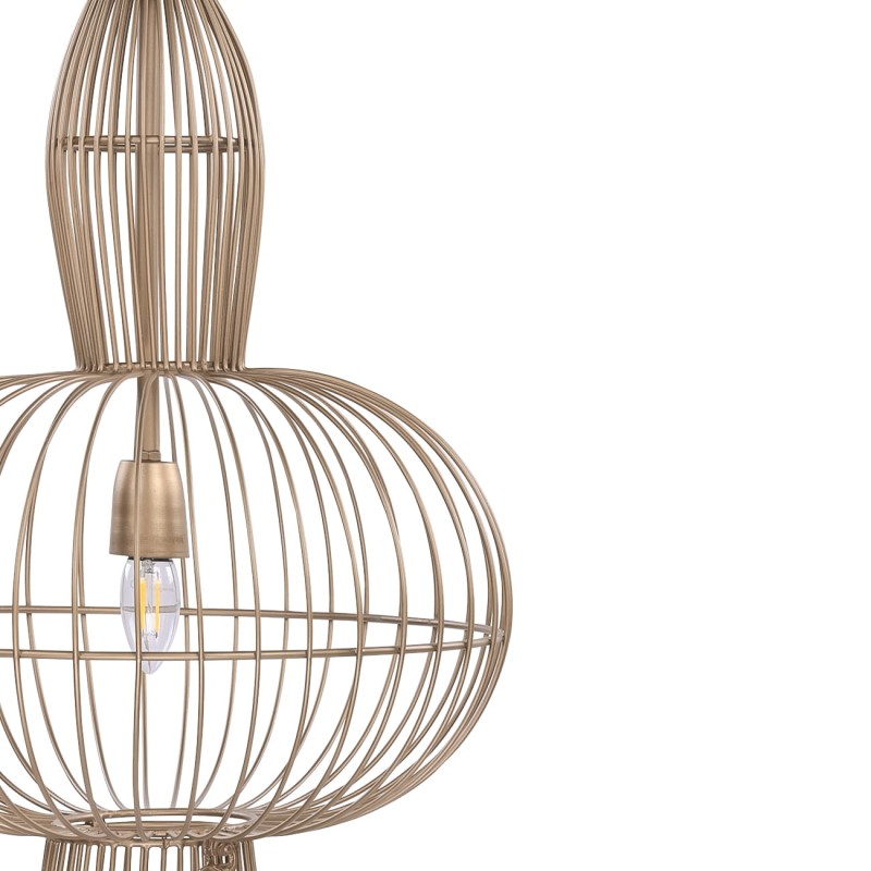 Mira Orbit 75 cm gold metal pendant ceiling light, designer lighting for living rooms, dining areas and modern interiors