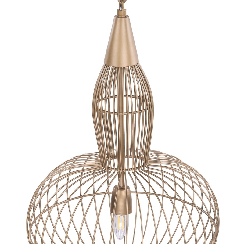 Mira Orbit 75 cm gold metal pendant ceiling light, designer lighting for living rooms, dining areas and modern interiors