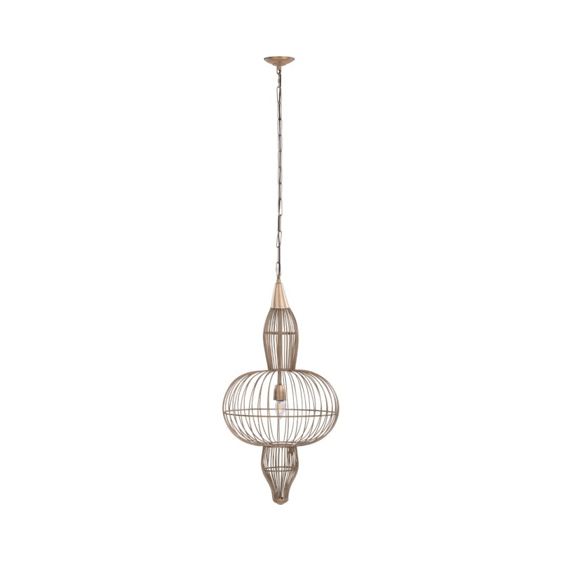 Mira Orbit 75 cm gold metal pendant ceiling light, designer lighting for living rooms, dining areas and modern interiors