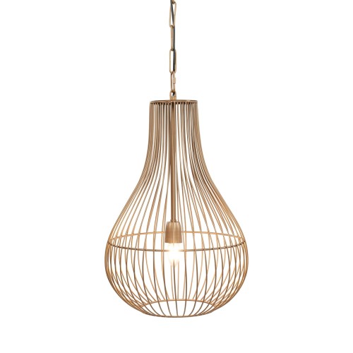 Mira Drop Ceiling Light 55 cm – Gold Metal Pendant Lamp