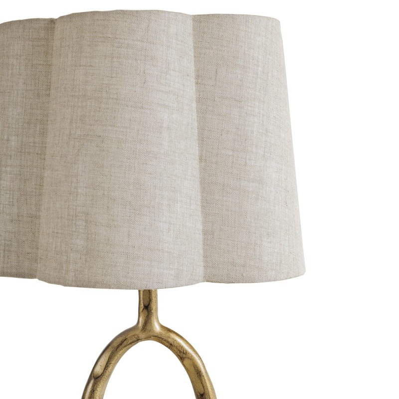 Chiswick Gold Table Lamp 72 cm – Living Room Lamp with Linen Shade