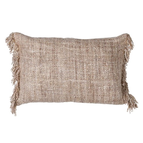 Woven Decorative Cushions 60 x 40 cm – Cotton with Tassels, Set of 2