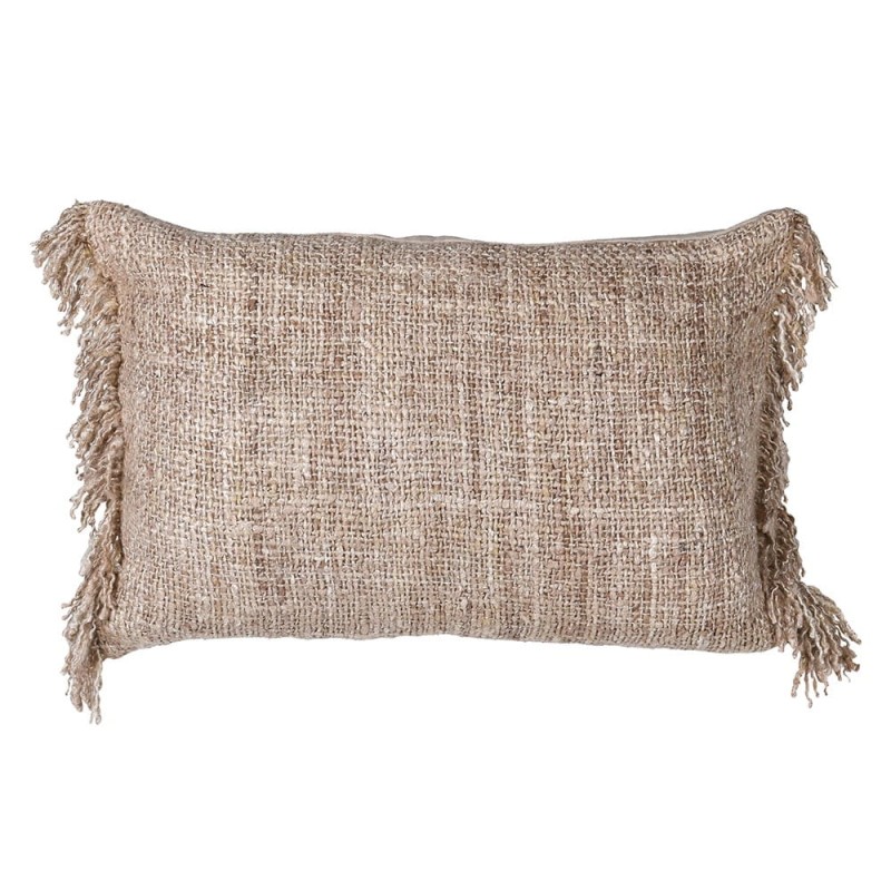 Woven Decorative Cushions 60 x 40 cm – Cotton with Tassels, Set of 2