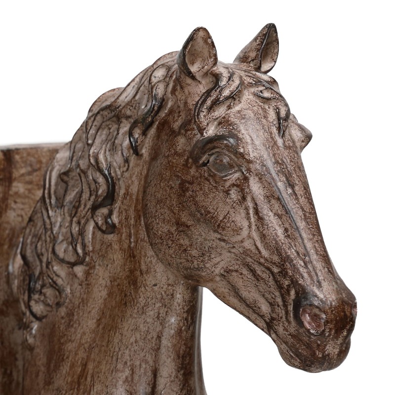 Farmhouse Horse Bookends, 19 cm – Stone-Effect Resin