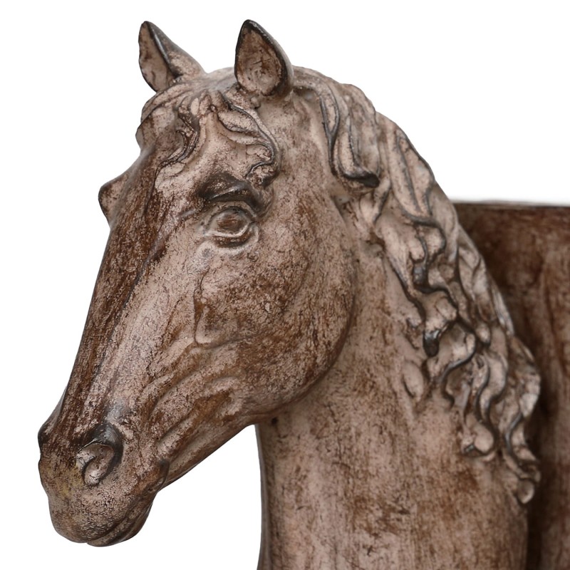 Farmhouse Horse Bookends, 19 cm – Stone-Effect Resin