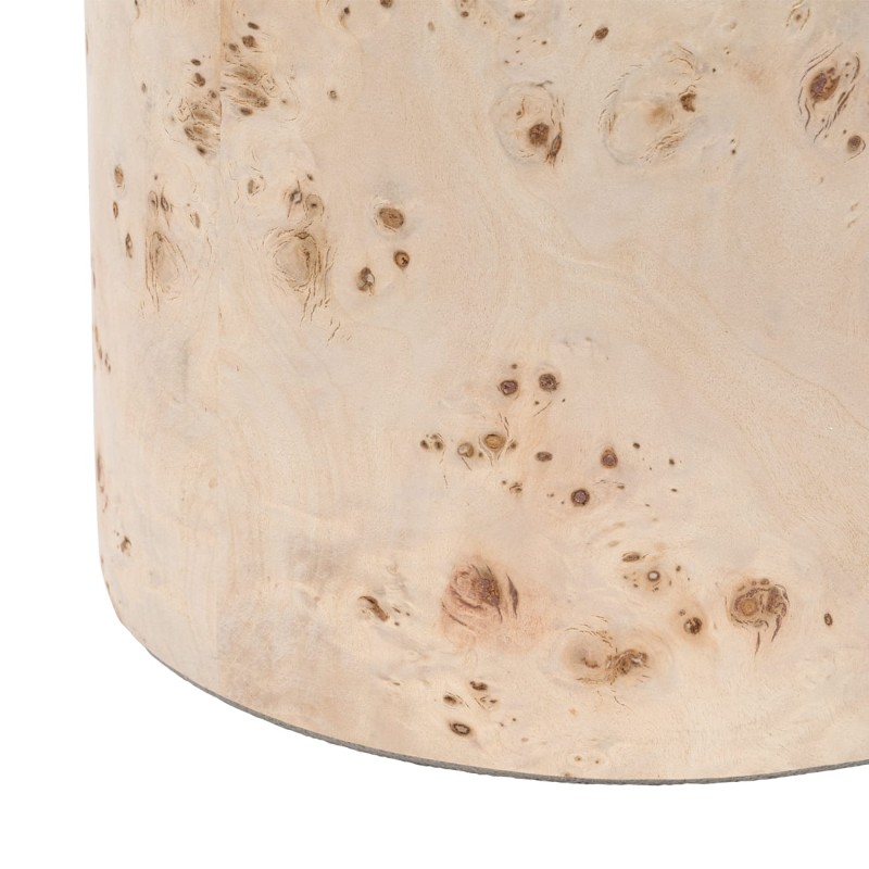 Burl Champagne Cooler 22 cm – Stainless Steel with Burl Wood Veneer