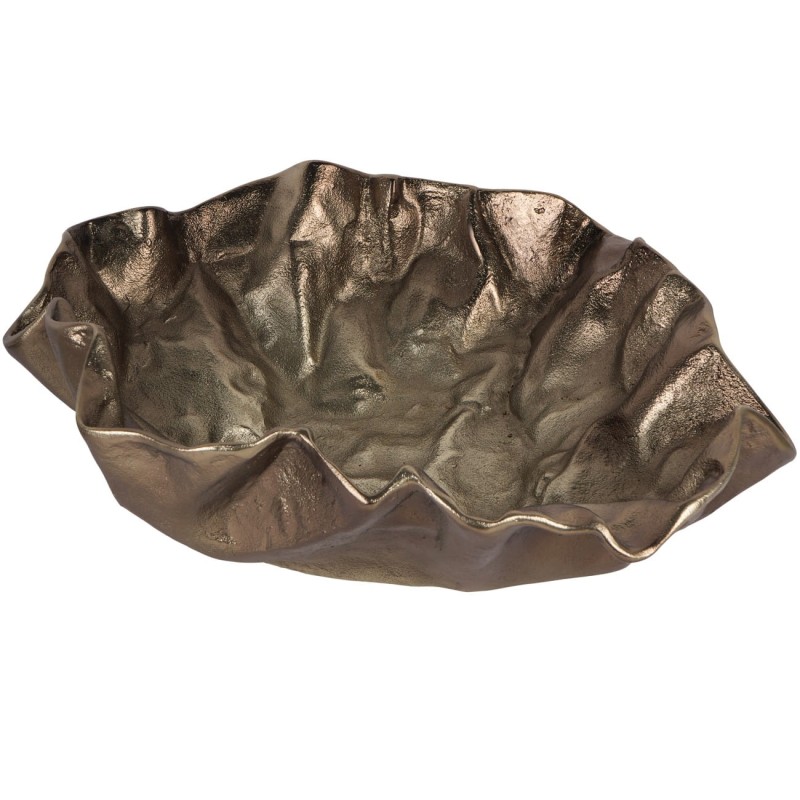 Muse Large Decorative Bowl 50 cm – Antique Gold Aluminium