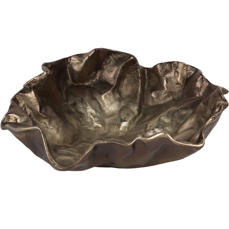 Muse Large Decorative Bowl 50 cm – Antique Gold Aluminium