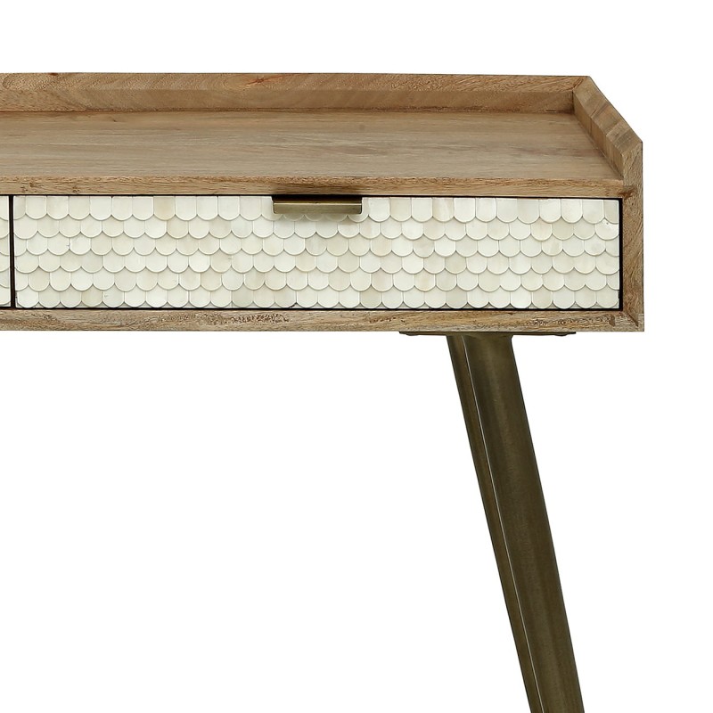 Chesham desk 100 cm – wooden desk with drawers and decorative fronts, combining elegant design with practical workspace storage.