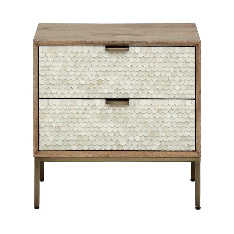 Chesham bedside table 50 cm – a wooden nightstand with drawers and decorative fronts, combining elegant design with practical storage for stylish bedroom interiors.