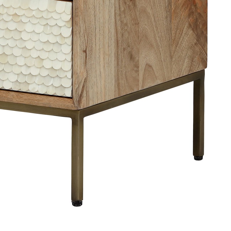 Chesham bedside table 50 cm – a wooden nightstand with drawers and decorative fronts, combining elegant design with practical storage for stylish bedroom interiors.
