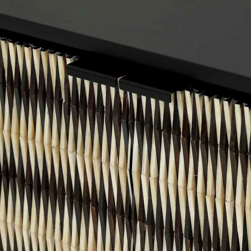 Merida 150 cm wooden four-door chest of drawers with decorative fronts, designer storage furniture for modern interiors