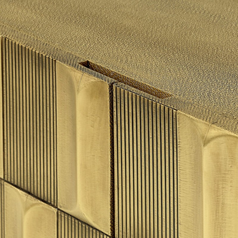 Lyall Brass sideboard 150 cm with textured brass panels