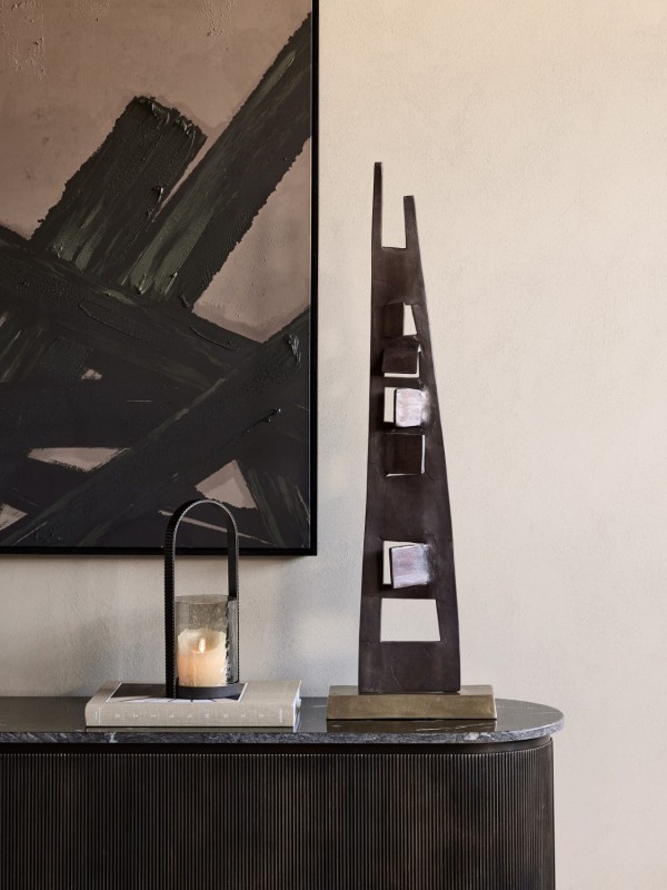 Abstract Greenwich Sculpture – 92 cm Contemporary Aluminium Art Piece