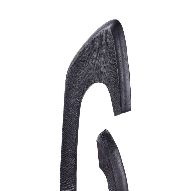 Novum black floor sculpture 117 cm in aluminium. Modern decorative sculpture for contemporary interiors.