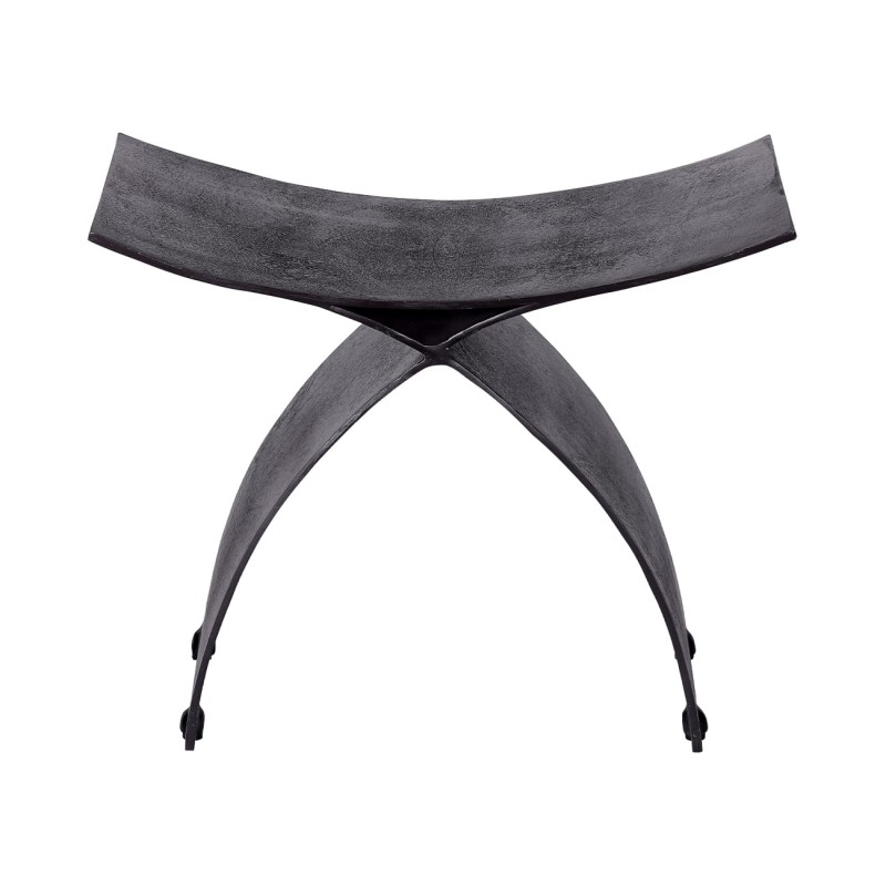 Noir aluminium stool 61 cm. Stylish metal stool for modern interiors.