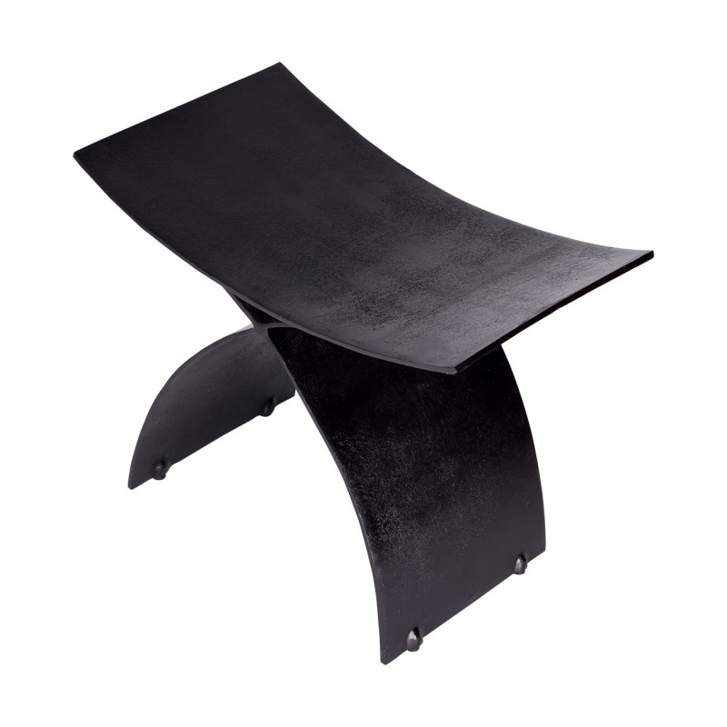 Noir aluminium stool 61 cm. Stylish metal stool for modern interiors.