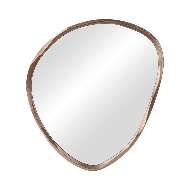 Organic Brass mirror 130 cm – irregular mirror with gold aluminium frame