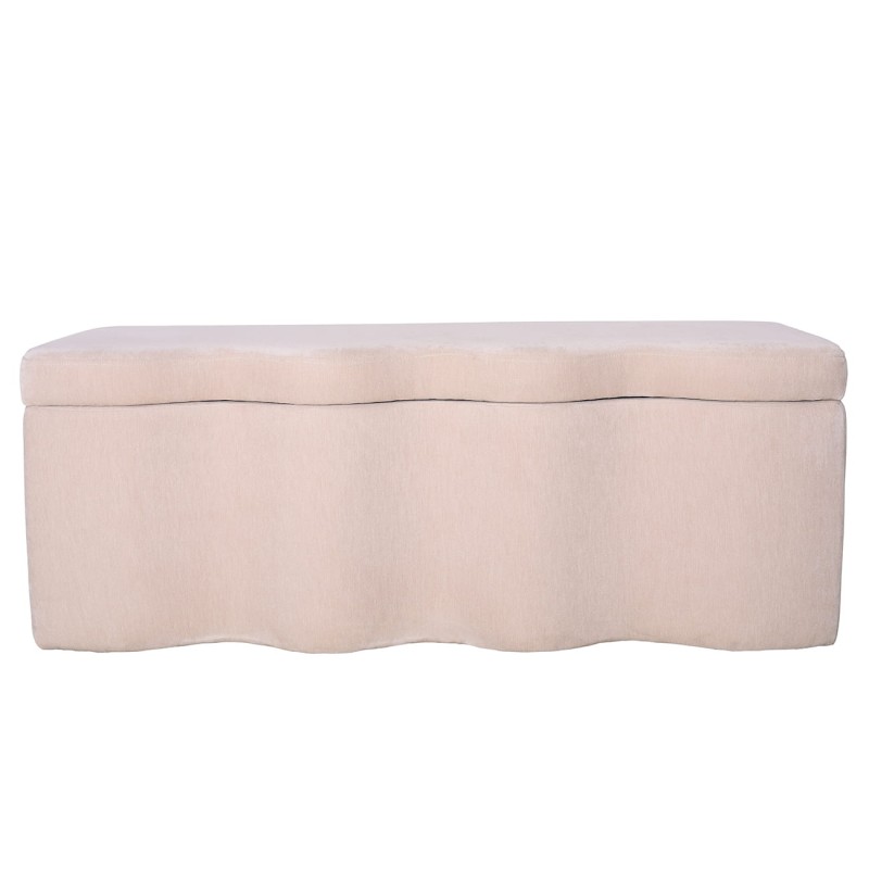 Marylebone cream velvet storage bench, 120 cm wide. An elegant upholstered bench with hidden storage, perfect for bedrooms, hallways and living spaces.