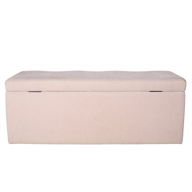 Marylebone cream velvet storage bench, 120 cm wide. An elegant upholstered bench with hidden storage, perfect for bedrooms, hallways and living spaces.