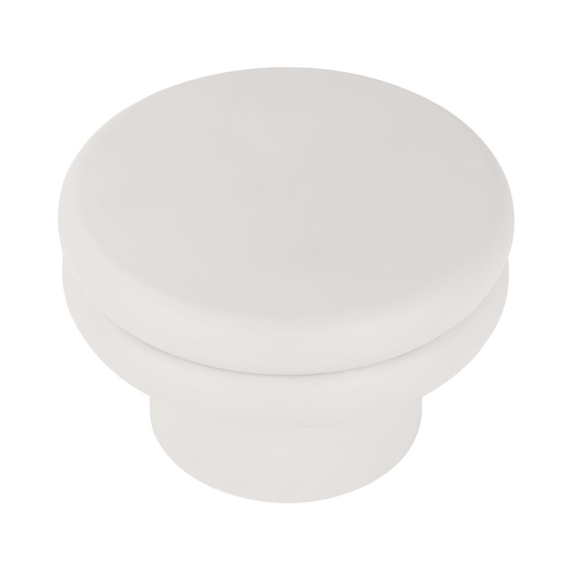 Round white metal coffee table, 56 × 36 cm, crafted from iron. A low, minimalist table ideal for modern living rooms and contemporary interiors.