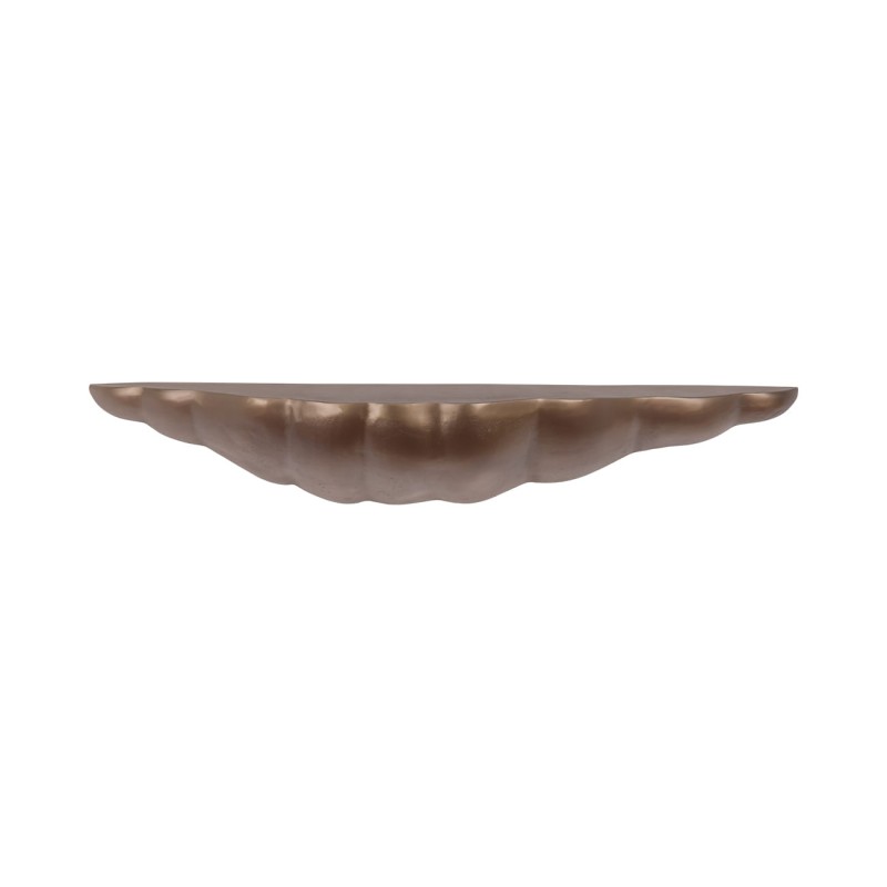 Brass wall shelf 122 cm in antique brass aluminium – modern metal wall mounted shelf