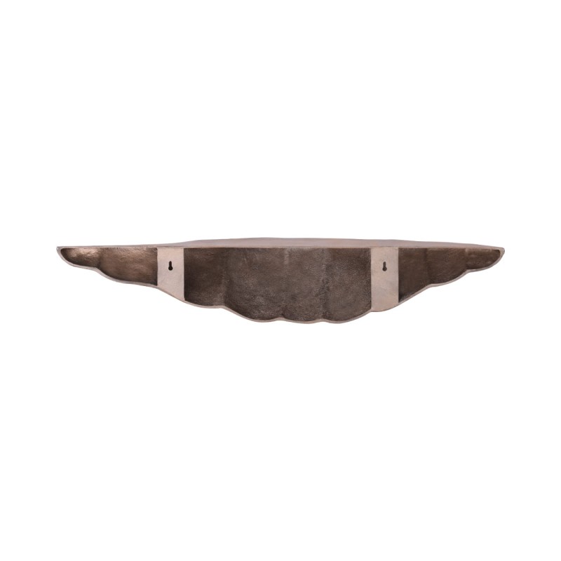 Brass wall shelf 122 cm in antique brass aluminium – modern metal wall mounted shelf