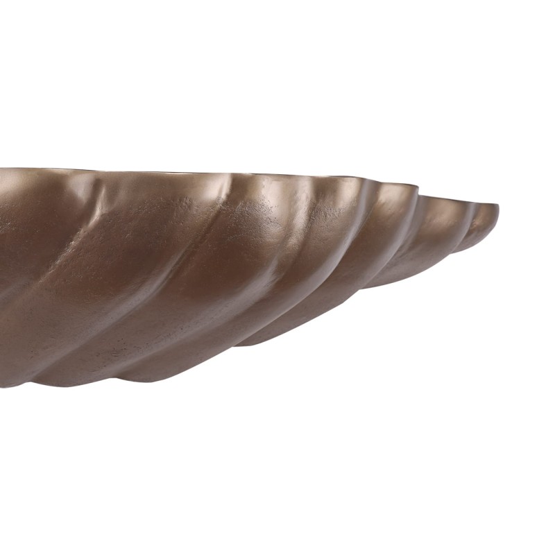 Brass wall shelf 122 cm in antique brass aluminium – modern metal wall mounted shelf