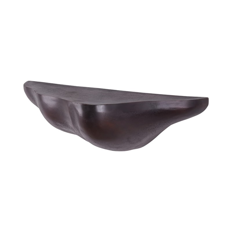 Bronze wall shelf 79 cm in antique bronze aluminium – modern metal wall mounted shelf