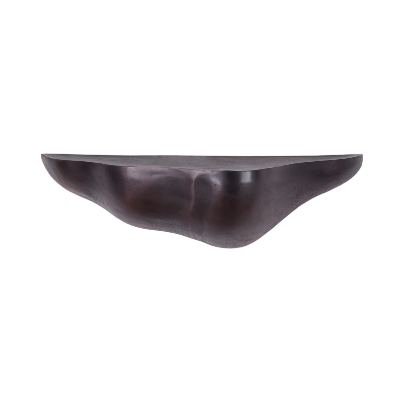Bronze wall shelf 79 cm in antique bronze aluminium – modern metal wall mounted shelf