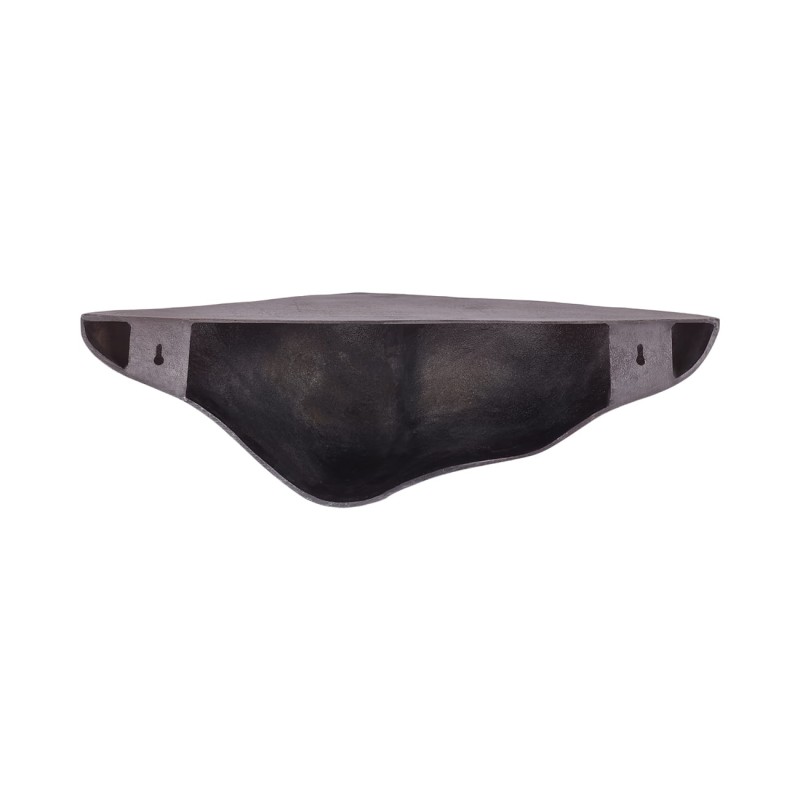 Bronze wall shelf 79 cm in antique bronze aluminium – modern metal wall mounted shelf