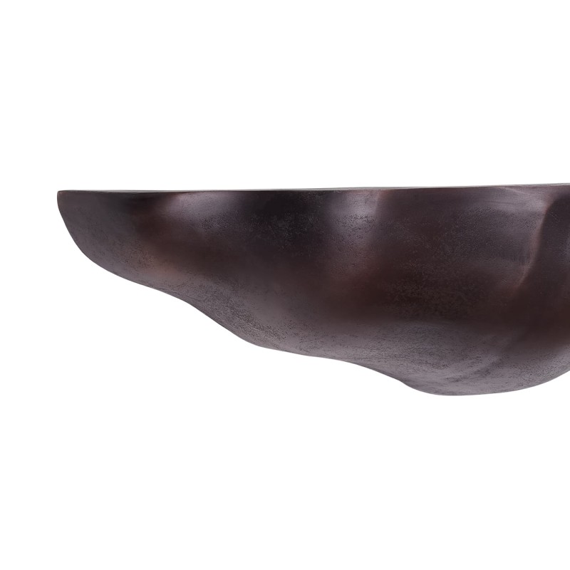 Bronze wall shelf 79 cm in antique bronze aluminium – modern metal wall mounted shelf