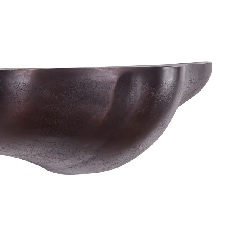 Bronze wall shelf 79 cm in antique bronze aluminium – modern metal wall mounted shelf
