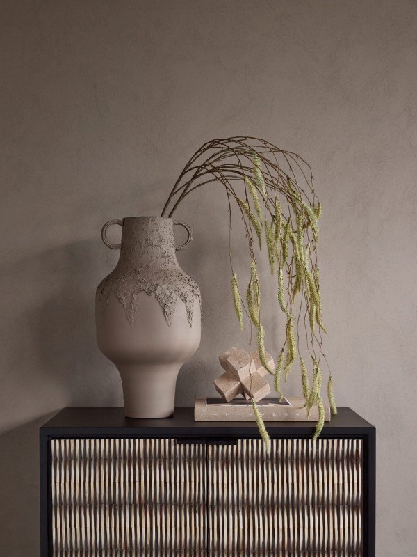 Alora Decorative Iron Vase, 51 cm, Earthy Brown