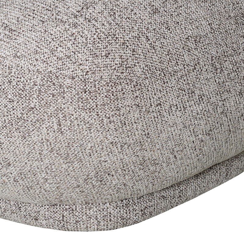 Greyer grey living room armchair upholstered in soft chenille fabric, 78 cm wide.