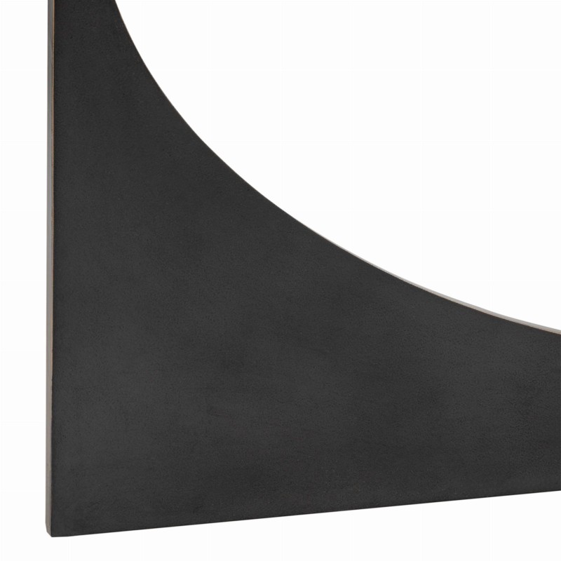 Linton oval glass coffee table with a metal base and refined glass top. Elegant 110 × 65 cm design, perfect for modern living rooms.