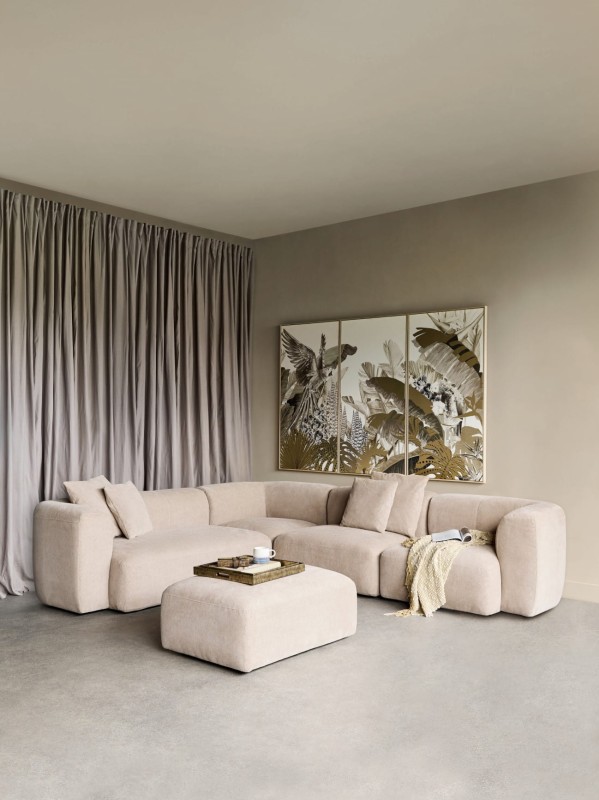 Three-piece tropical wall art with exotic birds