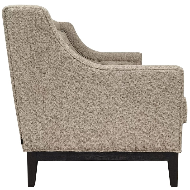 Cheval Taupe Three-Seater Sofa 200 cm – Beige Upholstery with Button Tufting