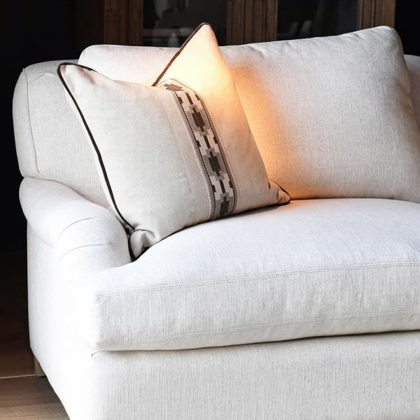 Light Linen Love Sofa - 210cm, Three Seater Sofa with Wheels