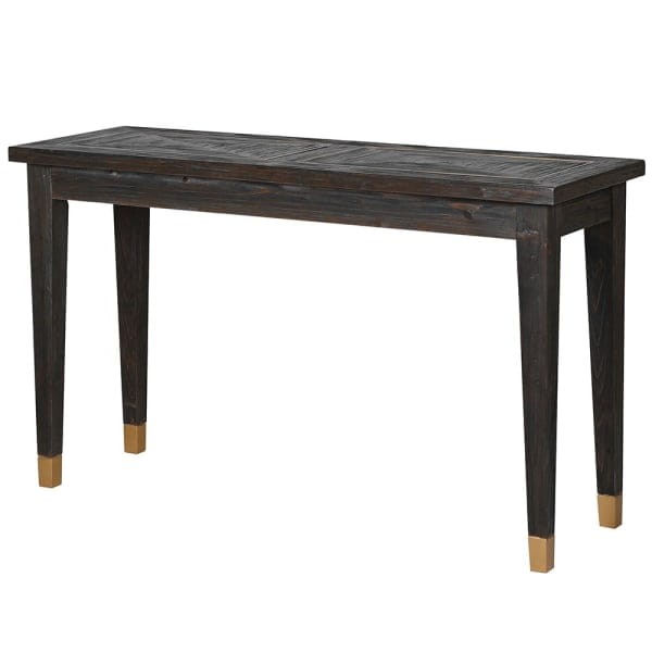 Finchley Copper Wooden Console Table 140 cm – Elm & Poplar with Copper Finish