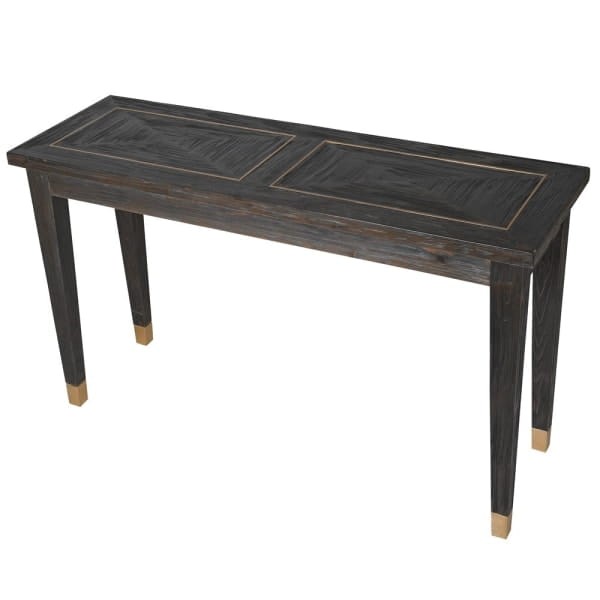 Finchley Copper Wooden Console Table 140 cm – Elm & Poplar with Copper Finish