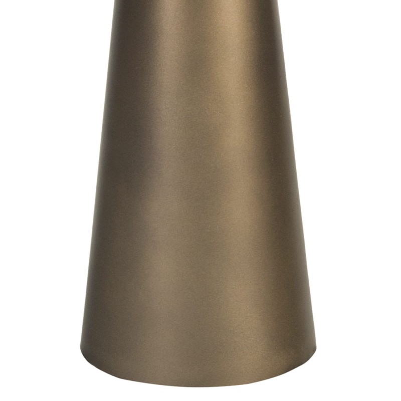 Golden Hurricane Candle Holder 80 cm – Glass Shade with Gold Iron Base