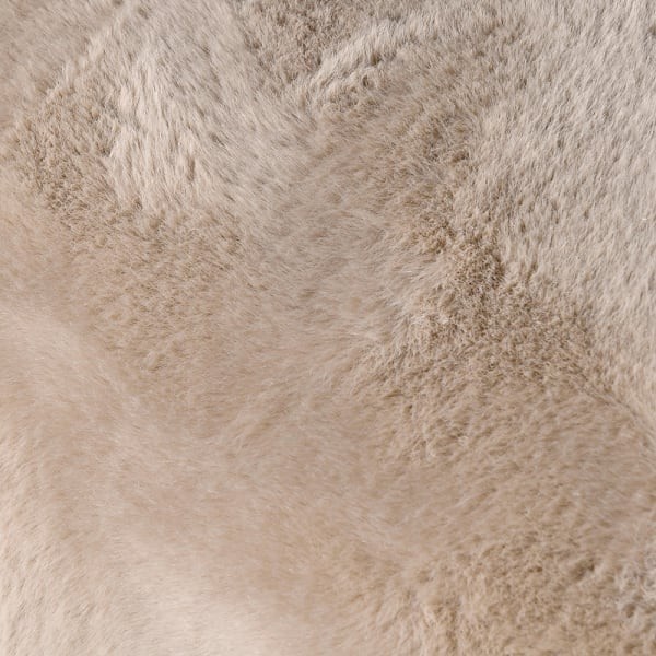Lyall faux sheepskin three-seater sofa 225 cm in soft synthetic sheepskin
