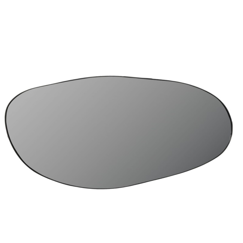 Organic Oval M wall mirror with irregular bronze metal frame – 101 cm