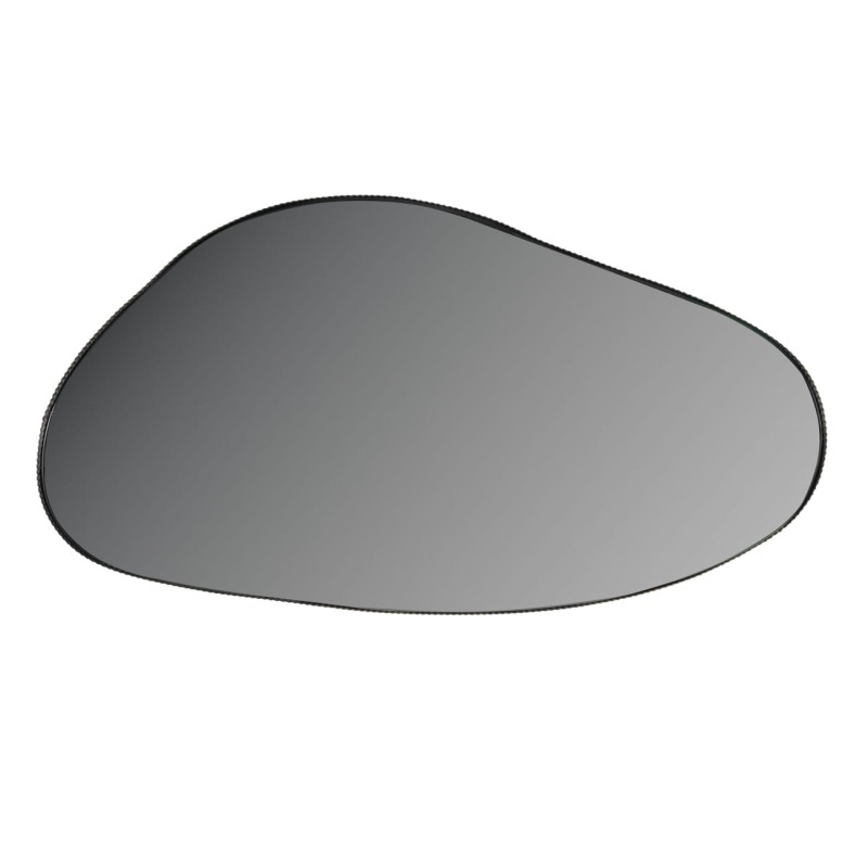 Organic Oval S wall mirror with irregular bronze metal frame – 71 cm