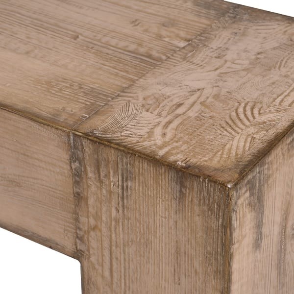 Old Pine wooden console table, 151 cm, in pine wood with a boho look