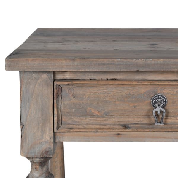 Garda Pine reclaimed pine console table with drawers, 160 cm